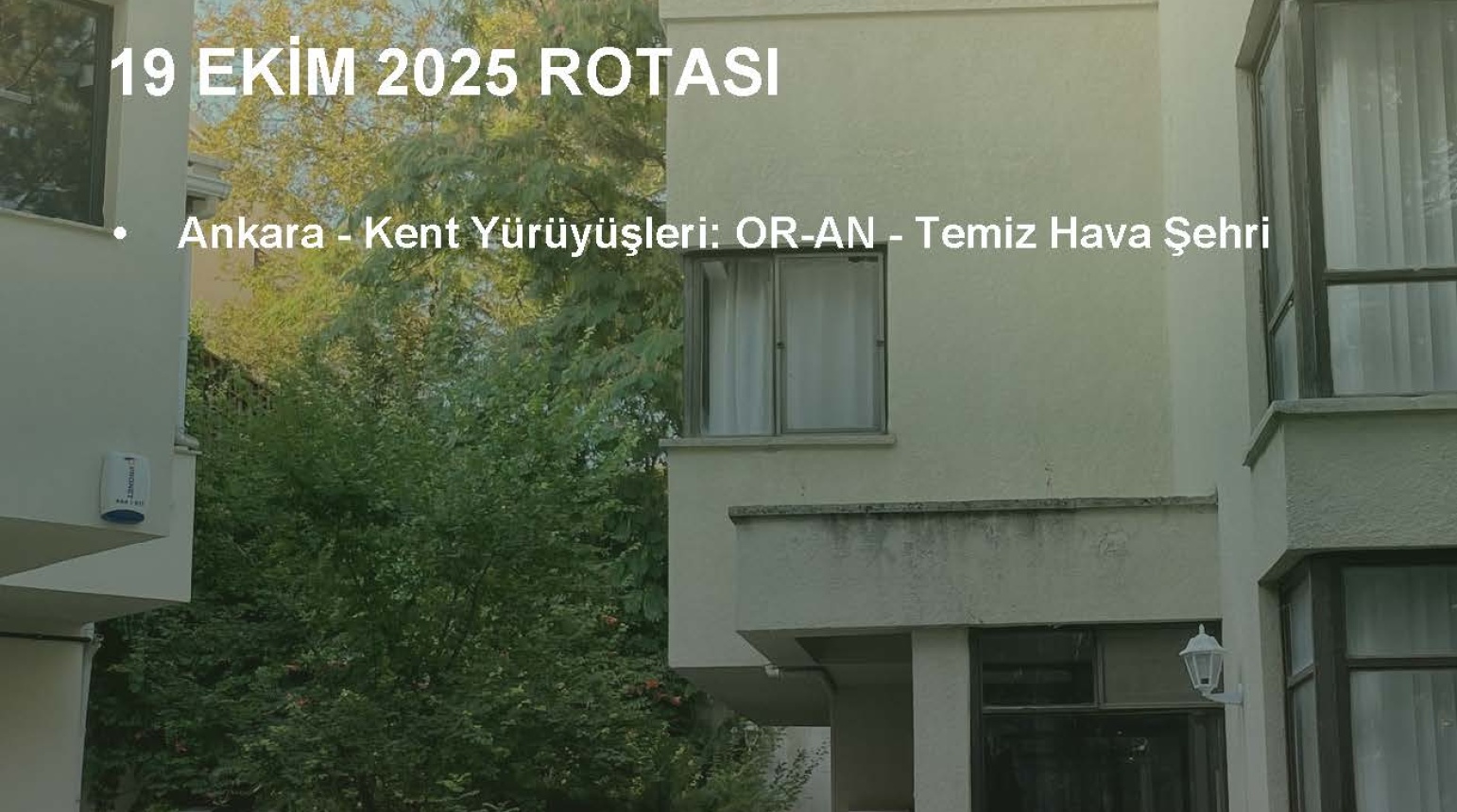 AÇIK KAPI MİMARLIK FESTİVALİ 19 EKİM 2025