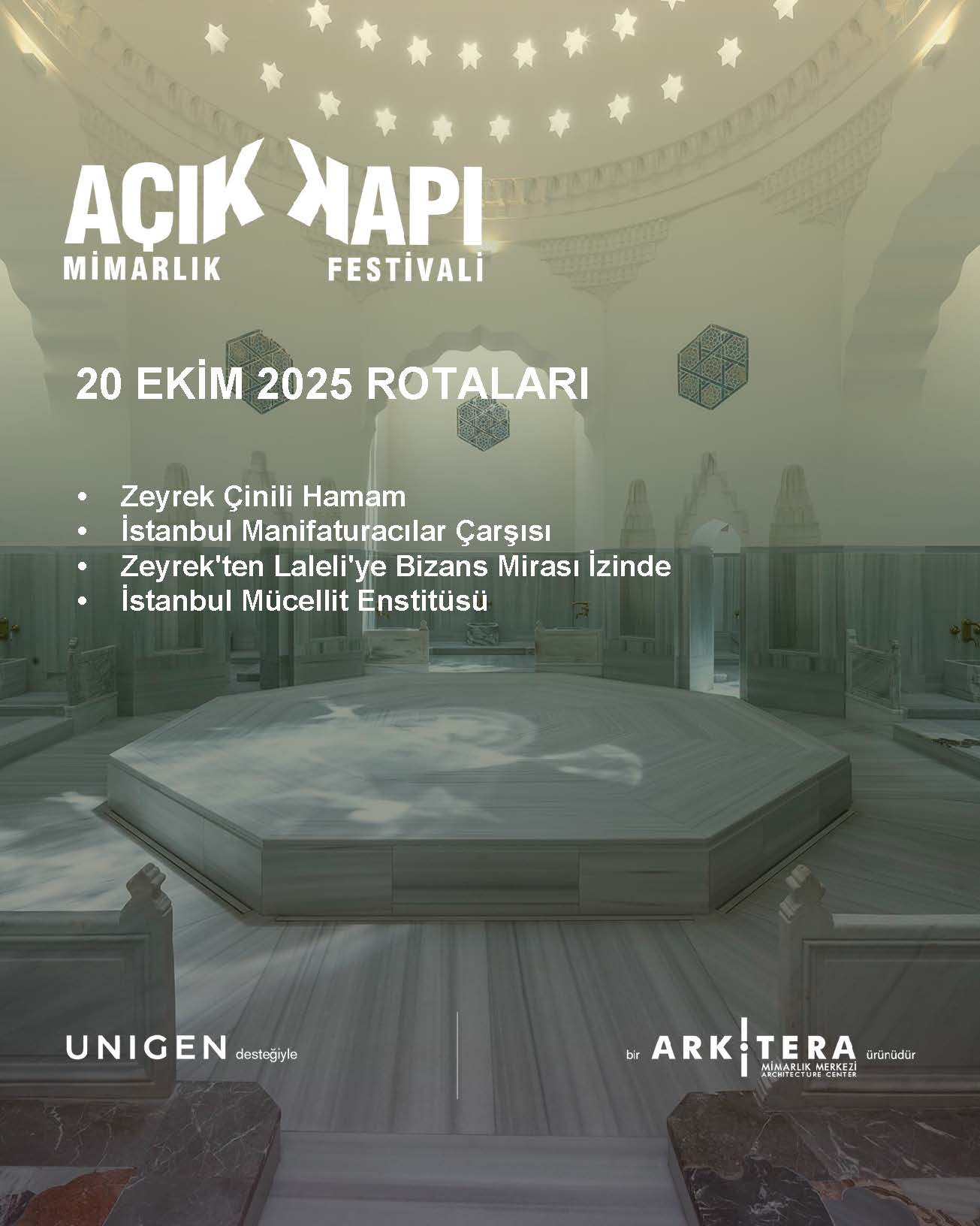 20 EKİM PAZARTESİ GÜNÜ ROTALARI